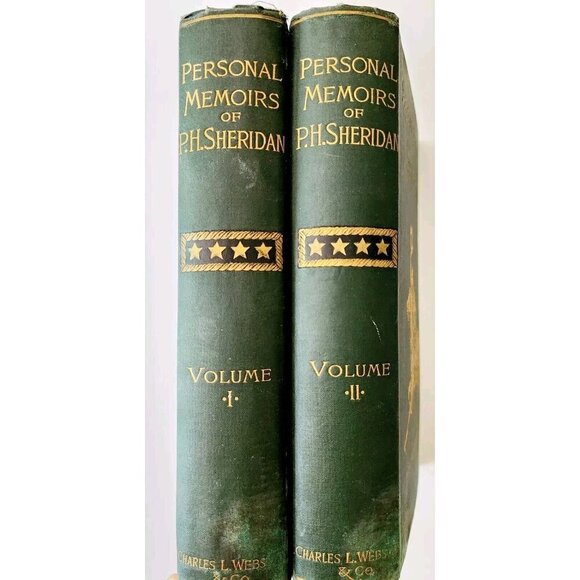 1888 Memoirs Of General Sheridan 1st Edition 2 Volumes Victorian Victorian WHBS - Picture 2 of 9